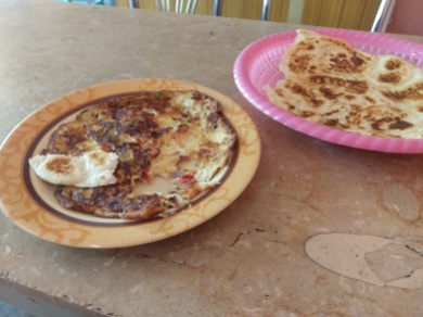 Omelette and Paratha